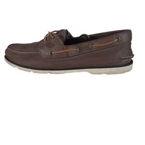 Sperry Topsider Shoes Brown Leather Men's 11.5 Boat Deck Casual Slip-on